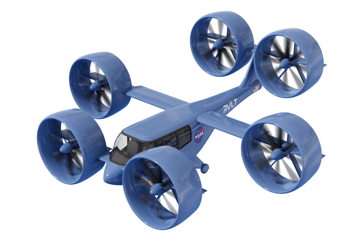 NASA Tiltduct passenger eVTOL concept design aircraft (Image credit: NASA) NASA Tiltduct passenger eVTOL concept design aircraft (Image credit: NASA)